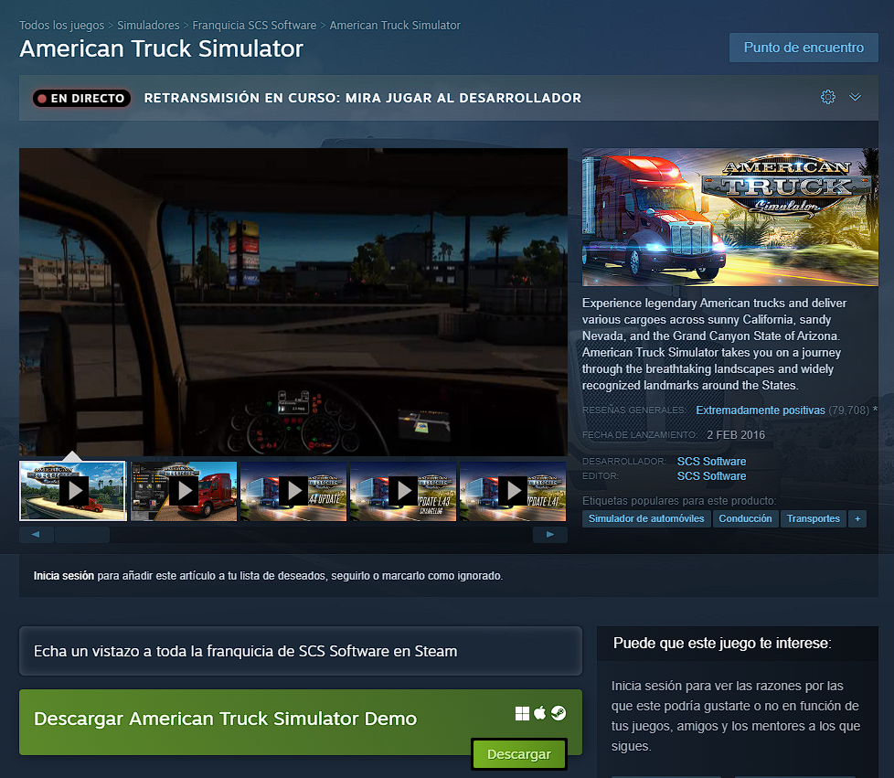 American Truck en Steam